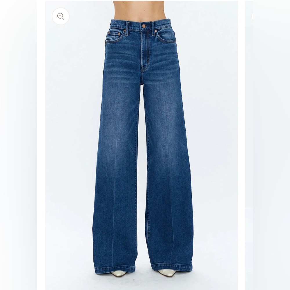 LANA HIGH RISE WIDE LEG JEAN IN CIDER